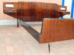 Pamono Wood Double Bed, 1950s Discount