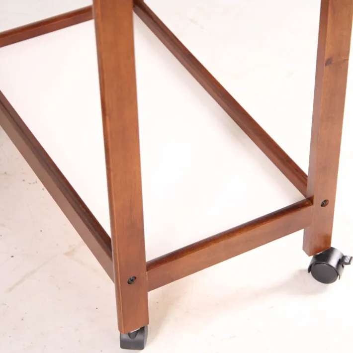 Pamono Wooden and Laminate Trolleys, 1970s, Set of 2 Online