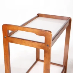 Pamono Wooden and Laminate Trolleys, 1970s, Set of 2 Online