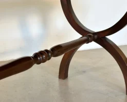 Pamono Wooden and Mirror Coffee Tables, 1960s, Set of 2