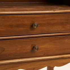 Pamono Wooden Bedside Table with Two Drawers Online