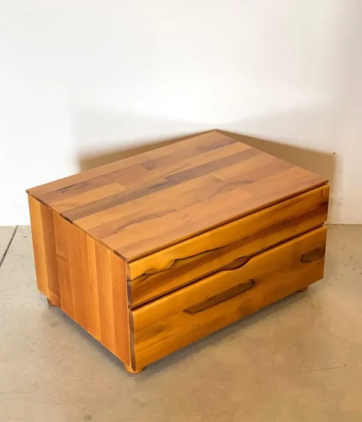 Pamono Wooden Bedside Tables by Mario Marenco for Mobilgirgi, 1980s, Set of 2 Clearance