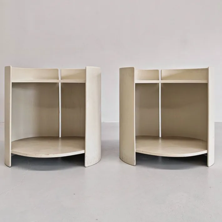 Pamono Wooden Bedside Tables by K. Takahama for Gavina, 1960s, Set of 2 Sale