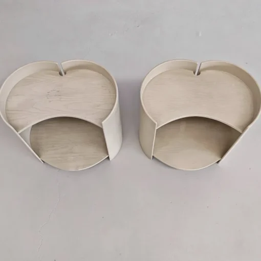 Pamono Wooden Bedside Tables by K. Takahama for Gavina, 1960s, Set of 2 Sale