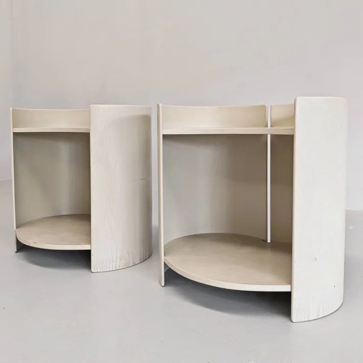 Pamono Wooden Bedside Tables by K. Takahama for Gavina, 1960s, Set of 2 Sale