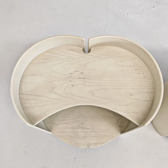 Pamono Wooden Bedside Tables by K. Takahama for Gavina, 1960s, Set of 2 Sale