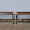 Pamono Wooden Benches, 1960s, Set of 2 New
