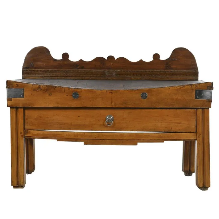 Pamono Wooden Butcher's Block, 1800s Discount