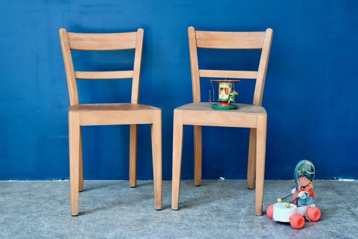 Pamono Wooden Children's Bistro Chair, 1950s Clearance