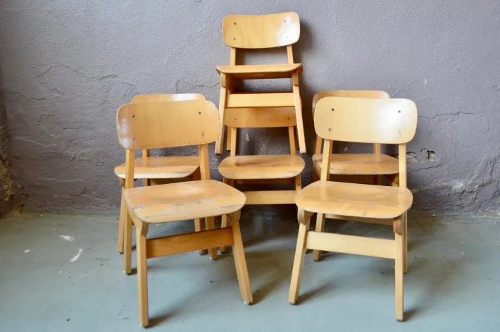 Pamono Wooden Childrens Chair, 1960s Clearance
