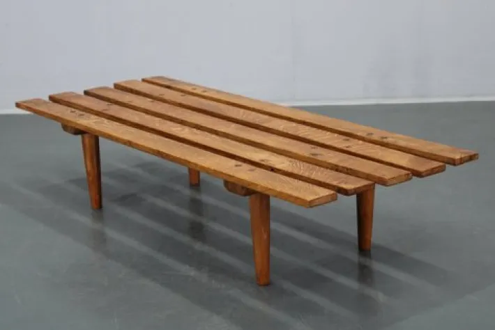 Pamono Wooden Flower Pot Bench, Former Czechoslovakia, 1970s Discount