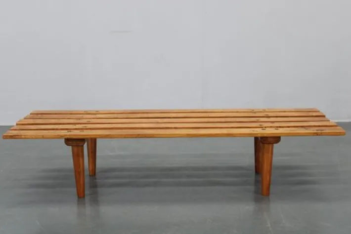 Pamono Wooden Flower Pot Bench, Former Czechoslovakia, 1970s Discount