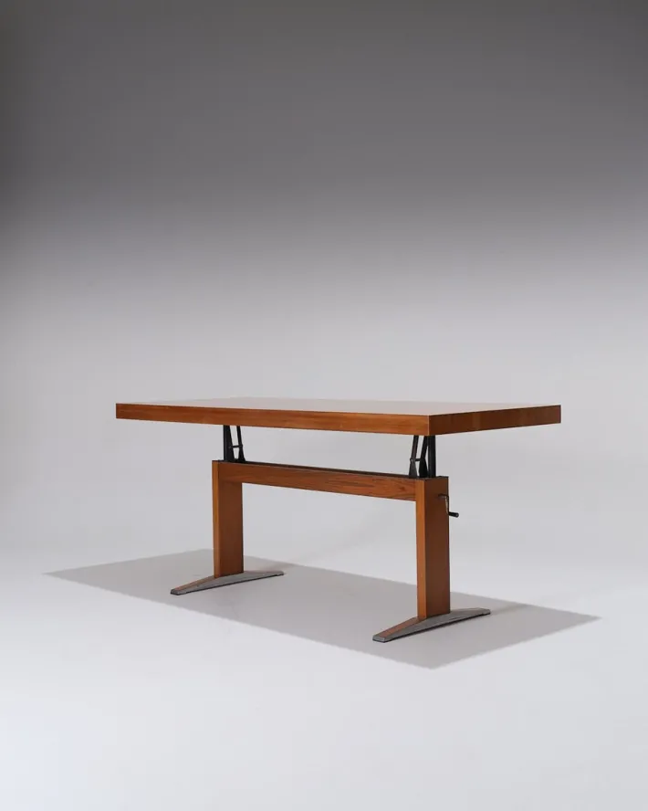 Pamono Wooden Height-Adjustable Dining Table, 1970s Outlet