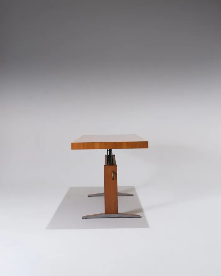 Pamono Wooden Height-Adjustable Dining Table, 1970s Outlet