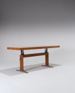 Pamono Wooden Height-Adjustable Dining Table, 1970s Outlet