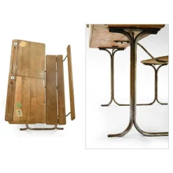Pamono Wooden School Desk Sale