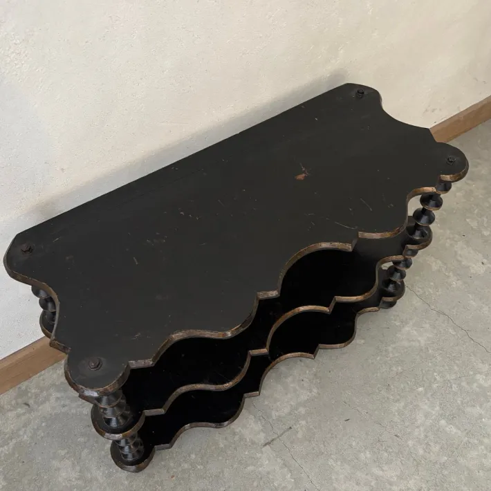 Pamono Wooden Shelf on Stand Discount