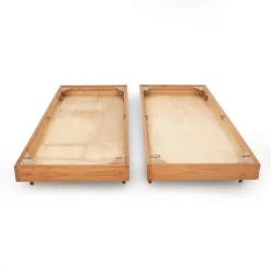 Pamono Wooden Single Bed, 1950s Clearance