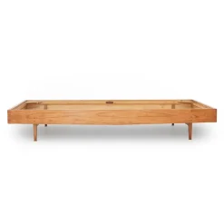 Pamono Wooden Single Bed, 1950s Clearance