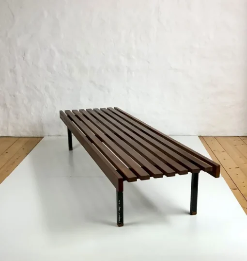 Pamono Wooden Slatted Bench from the Wiener Werkstätten, 1960s Online