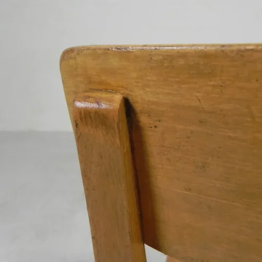 Pamono Wooden Swivel Chair, 1950s Discount