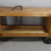 Pamono Wooden Workbench on Castors Sale