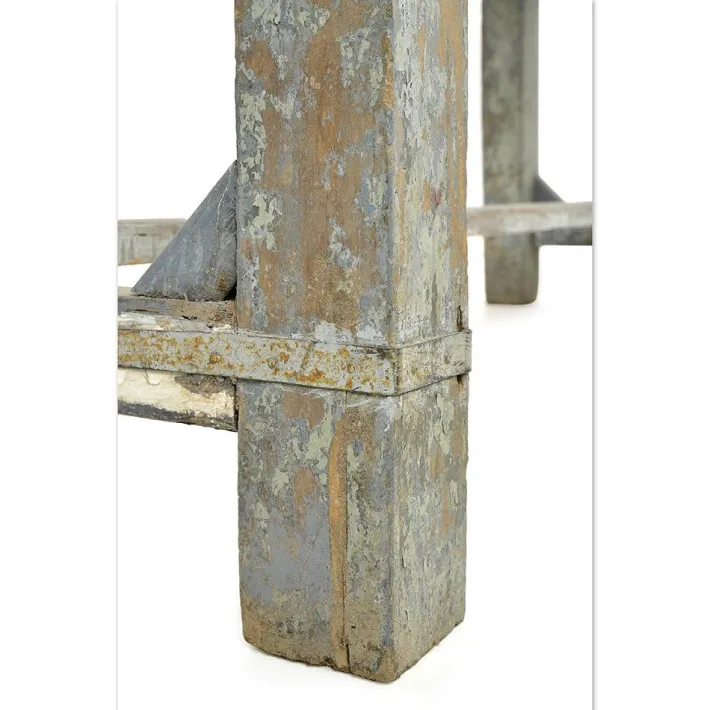 Pamono Workshop Table in Patinated Wood Sale