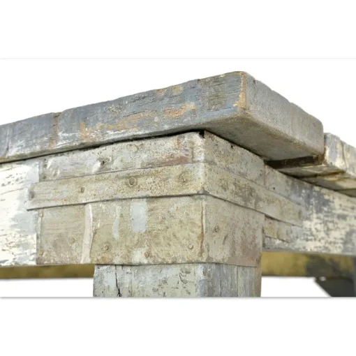 Pamono Workshop Table in Patinated Wood Sale