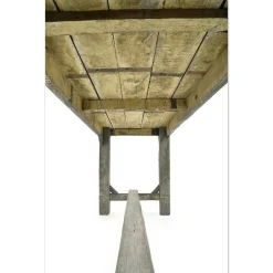 Pamono Workshop Table in Patinated Wood Sale