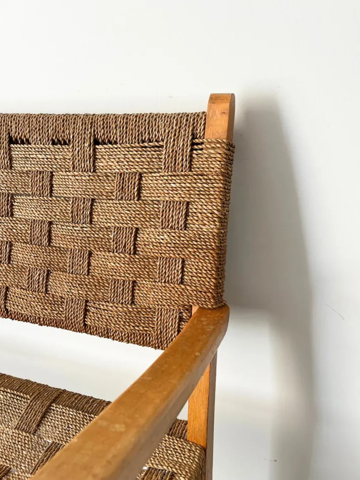 Pamono Woven Bentwood Bench by Axel Larsson for Bodafors, 1940 Discount
