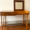 Pamono Writing Desk with Folding Mirror and Drawer attributed to Giò Ponti, Italy, 1950s New