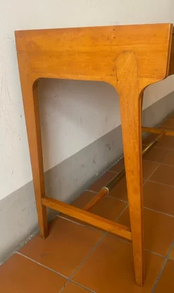 Pamono Writing Desk with Folding Mirror and Drawer attributed to Giò Ponti, Italy, 1950s New