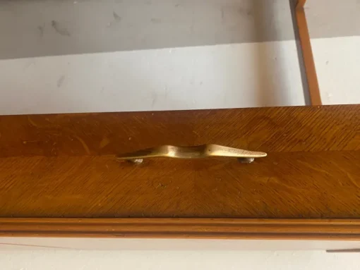 Pamono Writing Desk with Folding Mirror and Drawer attributed to Giò Ponti, Italy, 1950s New