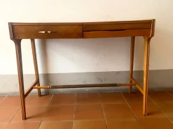 Pamono Writing Desk with Folding Mirror and Drawer attributed to Giò Ponti, Italy, 1950s New