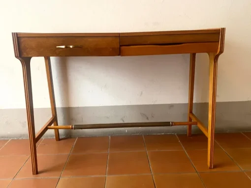 Pamono Writing Desk with Folding Mirror and Drawer attributed to Giò Ponti, Italy, 1950s New