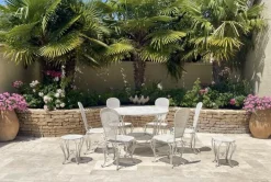 Pamono Wrought Iron Garden Seating, Set of 9 New