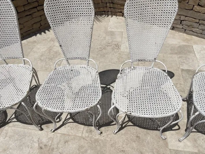 Pamono Wrought Iron Garden Seating, Set of 9 New