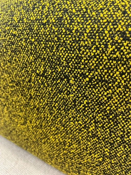 Pamono Yellow and Black Sofa by Roche Bobois New
