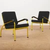 Pamono Yellow Tubular Steel Armchairs with Black Bakelite Armrests and Feet and Kvadrat Upholstery from Embru, 1934, Set of 2 Discount