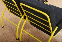 Pamono Yellow Tubular Steel Armchairs with Black Bakelite Armrests and Feet and Kvadrat Upholstery from Embru, 1934, Set of 2 Discount