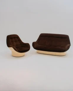 Pamono Yoga Chair and Sofa by Michael Cadestin for Airborne 1960, Set of 2 Online