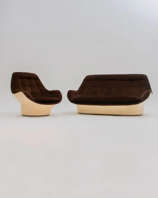 Pamono Yoga Chair and Sofa by Michael Cadestin for Airborne 1960, Set of 2 Online