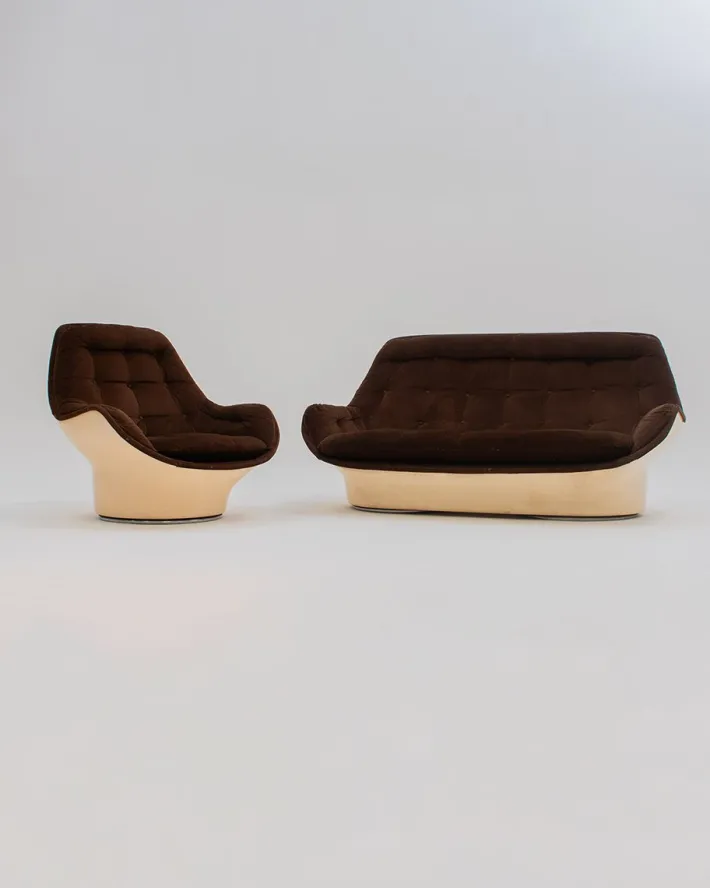 Pamono Yoga Chair and Sofa by Michael Cadestin for Airborne 1960, Set of 2 Online